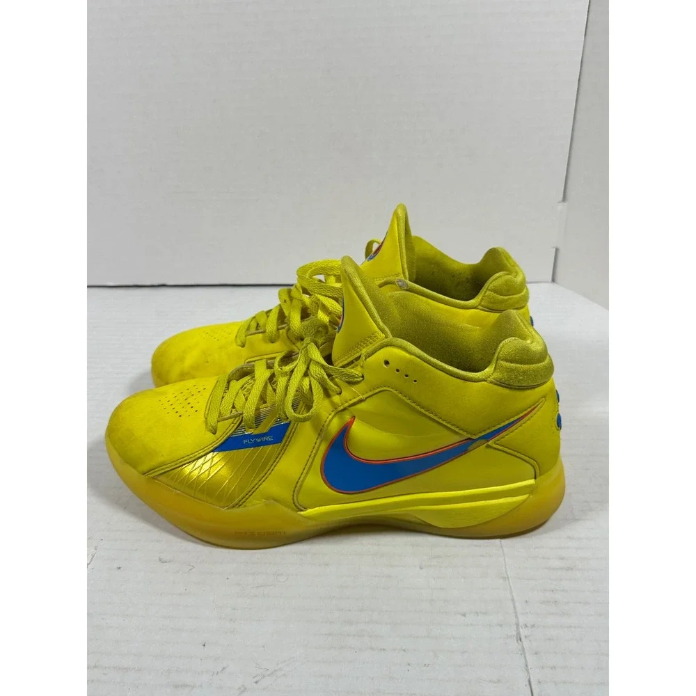 Nike KD 3 Retro Christmas Yellow Blue Orange FD5606-700 Mens 11 Basketball Shoes